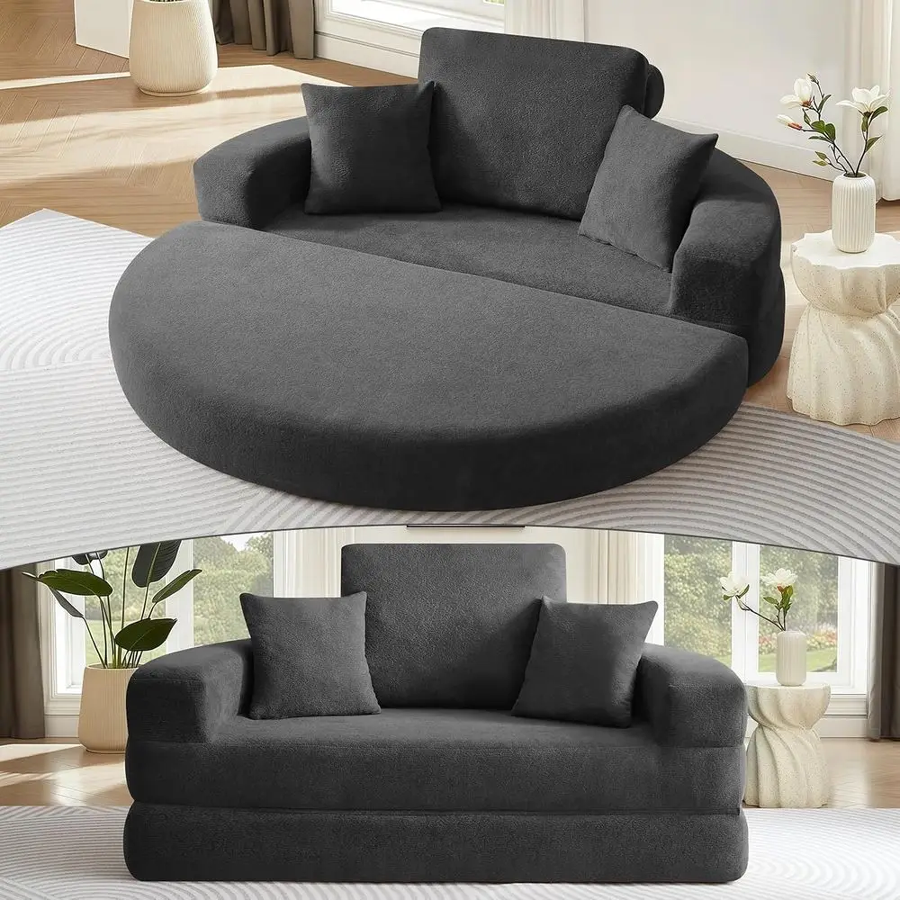 Grey Foldable Sofa … - image