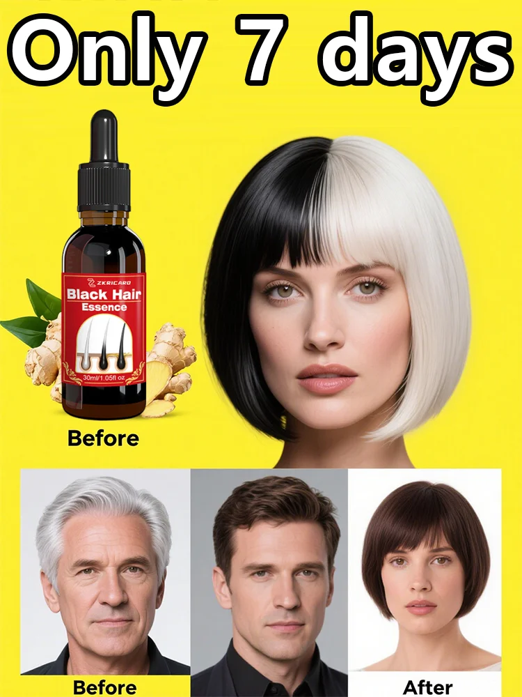 

Gray Hair Reversal Serum - Natural Herbal Formula to Restore Dull Hair and Prevent Gray Hair | Effective in 4 Weeks