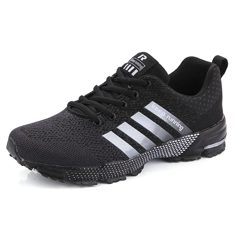 Zapatillas deportivas informales de gran tamaño para hombre, zapatos de suela gruesa a la moda, transpirables y cómodos para correr, novedad