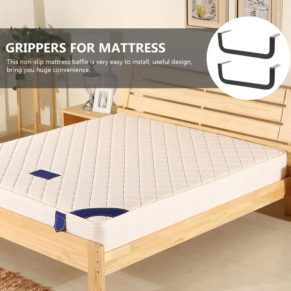 High Quality 1/2Pcs Prevent Mattress Sliding Mattress Retainer Bar Frame Retainers Stainless Steel Bed Mattress Non-Slip Bracket