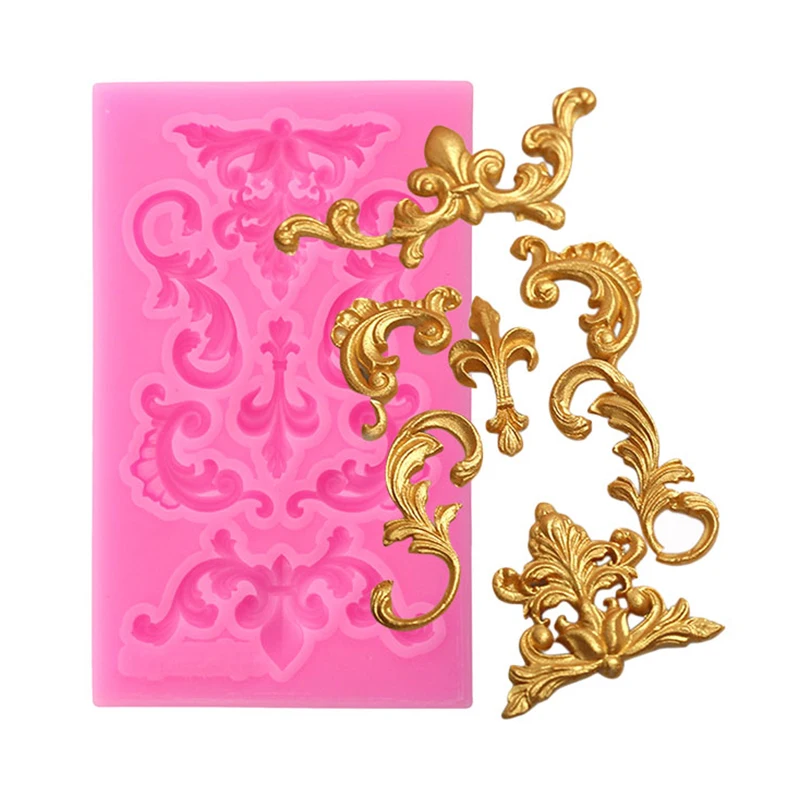

Border Silicone Mold Scroll Relief Fondant Mold Cake Decorating Tools Cupcake Baking Molds