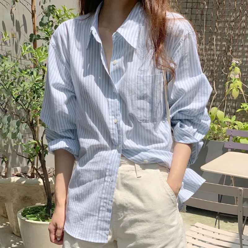 

Ele, свободные длинные све в вертикальную полоску, женские, irt Chic, винтажные, повседневные, универсальные, модные, подходят для поездок на работу