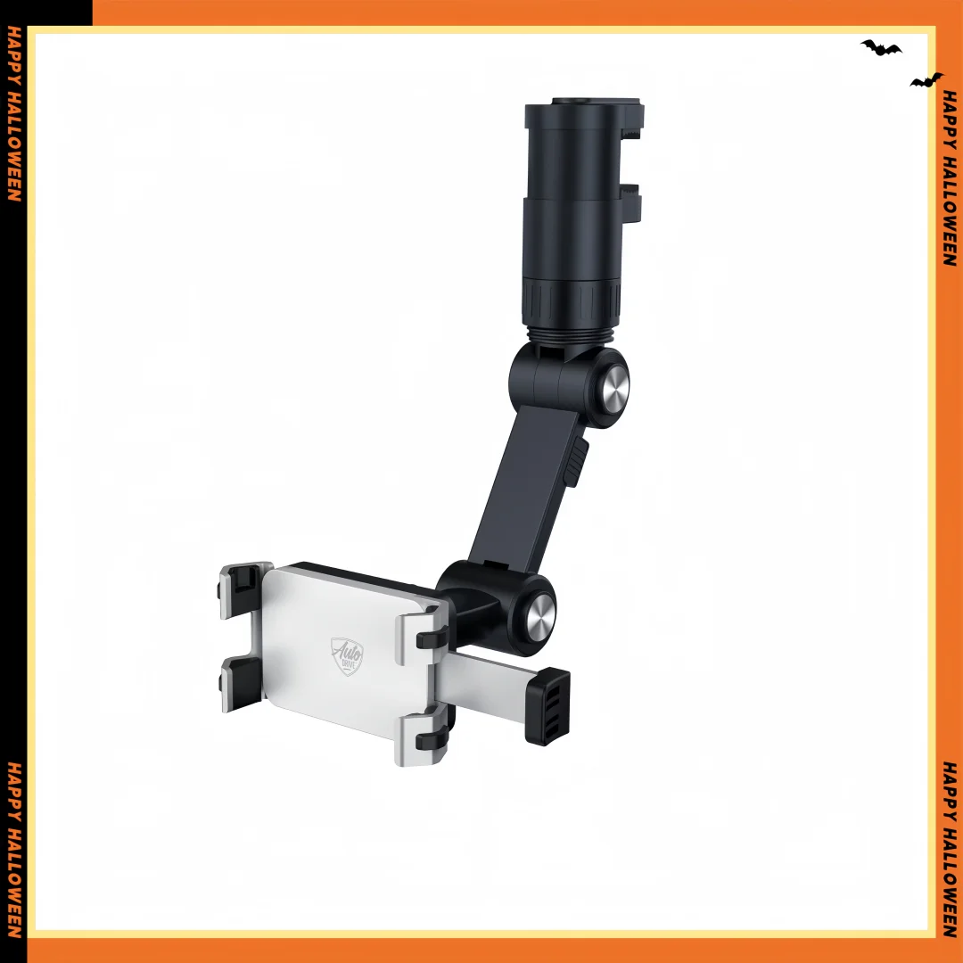 

Универсальное автомобильное крепление для телефона 360° ° Вращающиеся алюминиевые рычаги, безопасный зажим для зеркала заднего вида