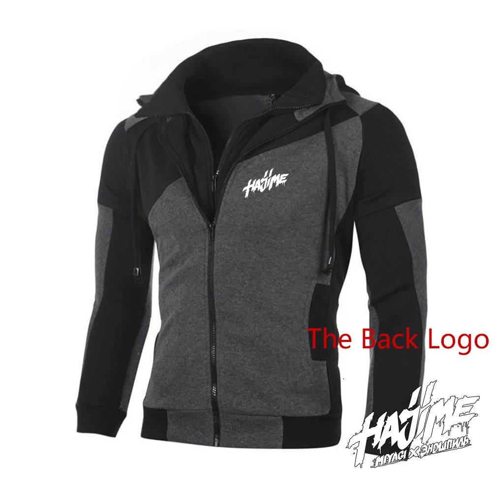 

2025 Spring Autumn Hajime MiyaGi Andy Panda Print Patchwork Long Sleeve Hoodies Men's High Street Comfortable Zipper Jacket Coat