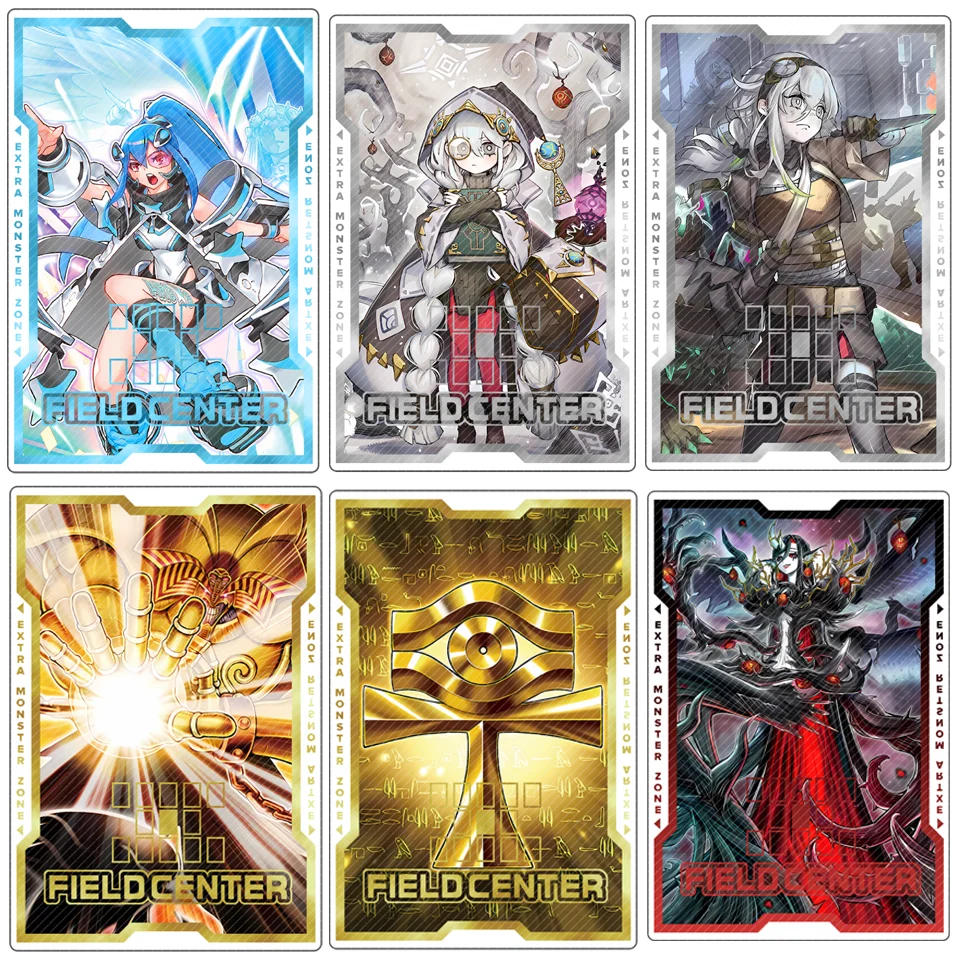 Tarjeta Yugioh, tarjetas centrales de campo, exodia, carretes pecados, bosque blanco, Fiendsmith, Tenyi Spirit, juego de Anime, tarjeta acrílica, regalo de partición