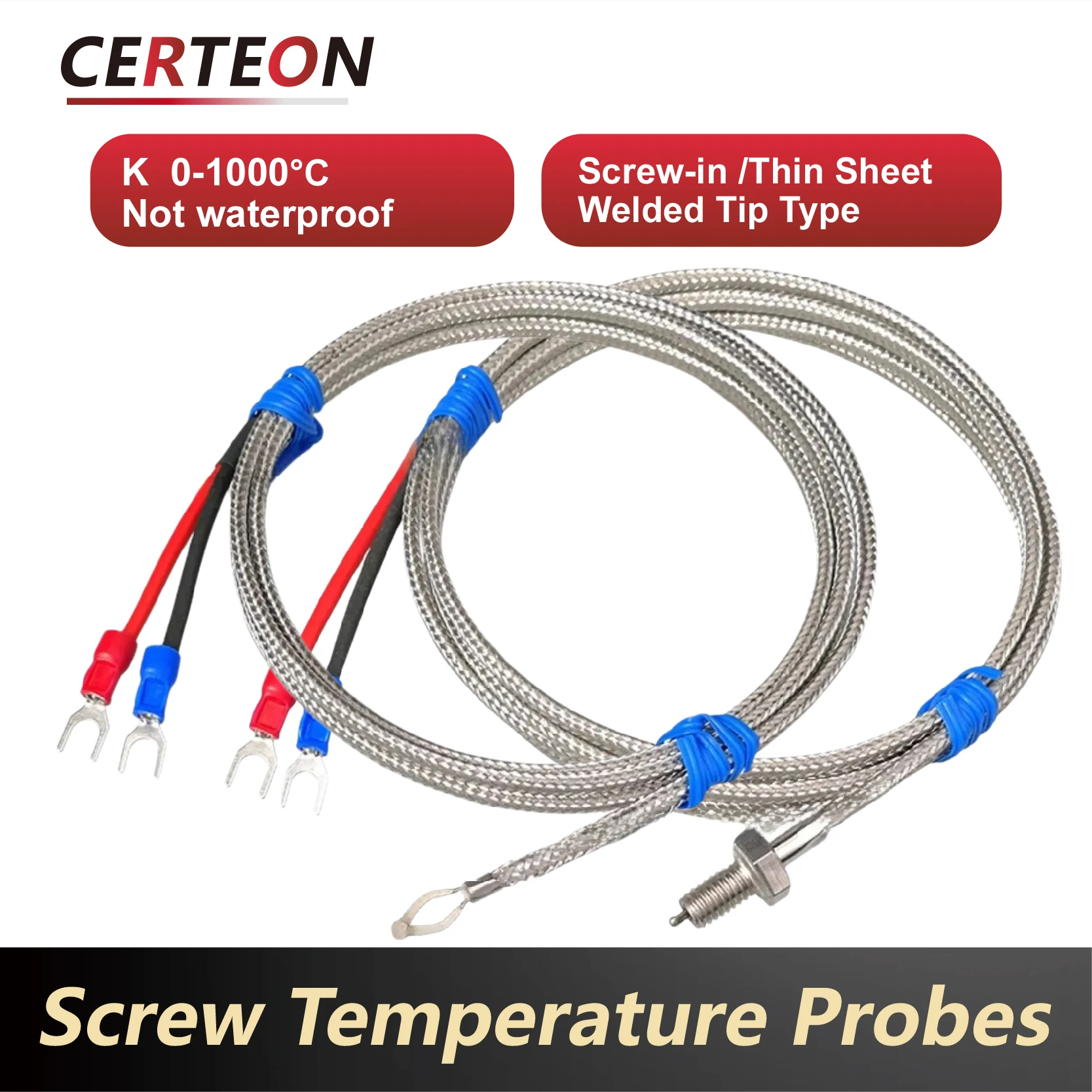 High Temperature Compensation Wire K Type 1000 ℃ Thermocouple Temperature Measurement Wire Furnace Temperature Test Wire