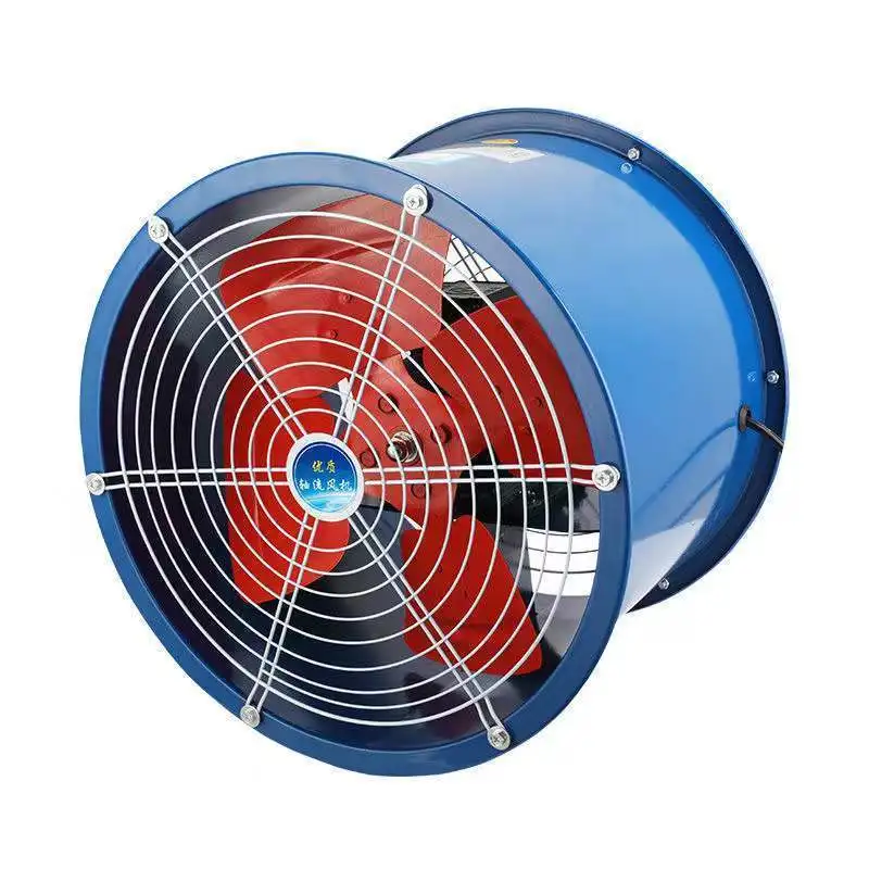 SF low noise axial flow fan 220V post pipe type industrial exhaust fan, strong fan 380V