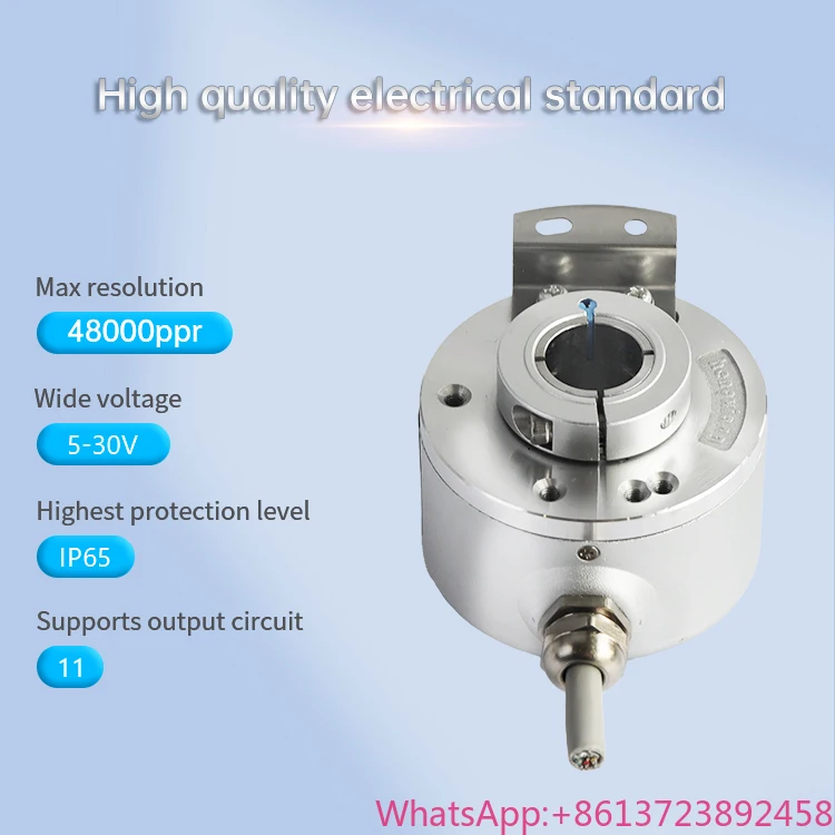 ABZ Channel ITD21H00 01024H NI S21SG8 E 14 IP65 12mm Shaft 5-30V 1024ppr Hollow Shaft Incremental Encoder IP65 Rated