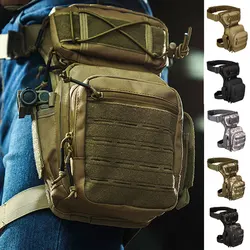 Men Leg Bag Hip Motorcycle Bags Waist Bag Utility Belt Pack Pouch Adjustable Hiking Male Waist Bag 2023