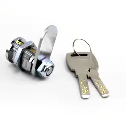 10-30mm Copper Zinc Alloy Cam Lock for Filing Cabinets / Post Mailbox / Drawer Cupboard with 2 Copper Keys