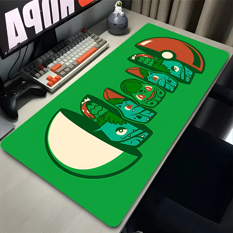 

Mouse Pad Large XXL Pokemon Bulbasaur Office Desk Mats PC Gaming Accessories Smooth Wear-resistant MousePads Laptop Keyboard Mat