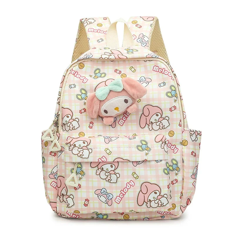 New Cartoon Sanrio Kids Girl Hello Kitty Bag Cute Cartoon Backpack High Look Level Lightweight Ornaments Back To School Gift