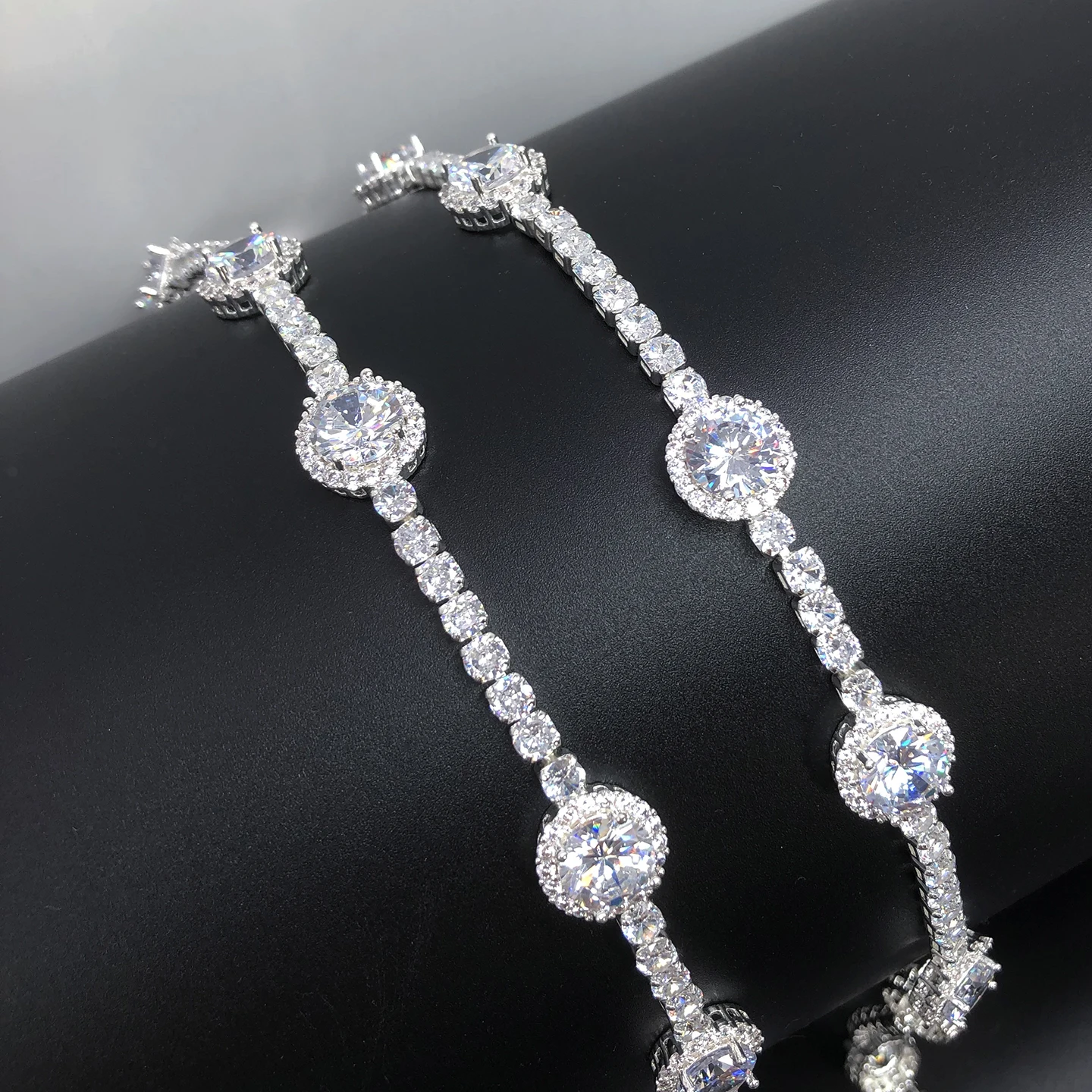 1 Yards Zircon Rhinestones Floral Patterns Close Chain Beaded Crystal Trim by The Yard for Sewing Craft DIY Decoration