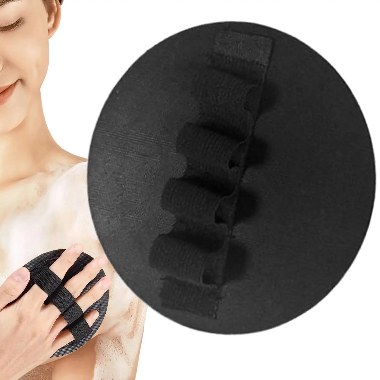 Round Bath Gloves Strong Exfoliating Brush Exfoliating Bath Towel Household Gentle Back Scrubber Shower Tool for Men Women Kids