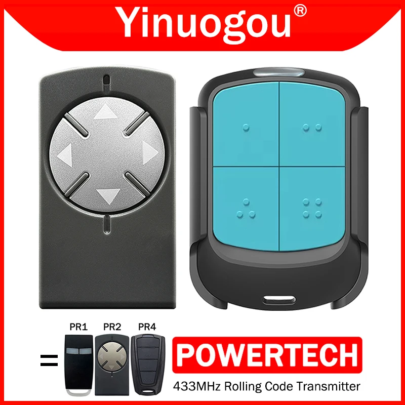 

POWERTECH Gate Remote Control 433MHz Rolling Code POWERTECH PR2 PR4 PR1 Electric Gate Garage Door Remote Control Transmitter