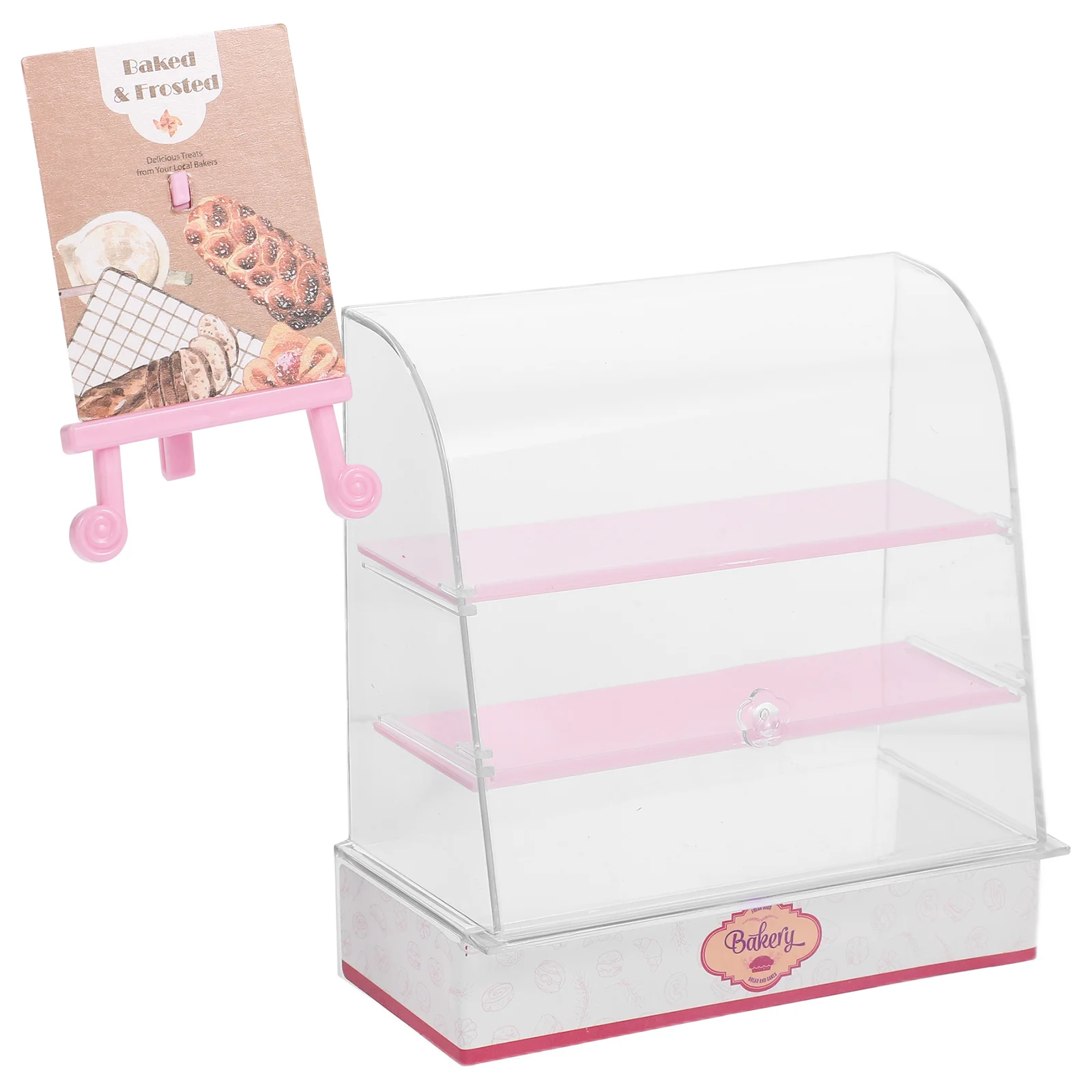 Decora l'armadietto per torte in miniatura Accessori per set da gioco per bambini Forniture per case delle bambole in ABS