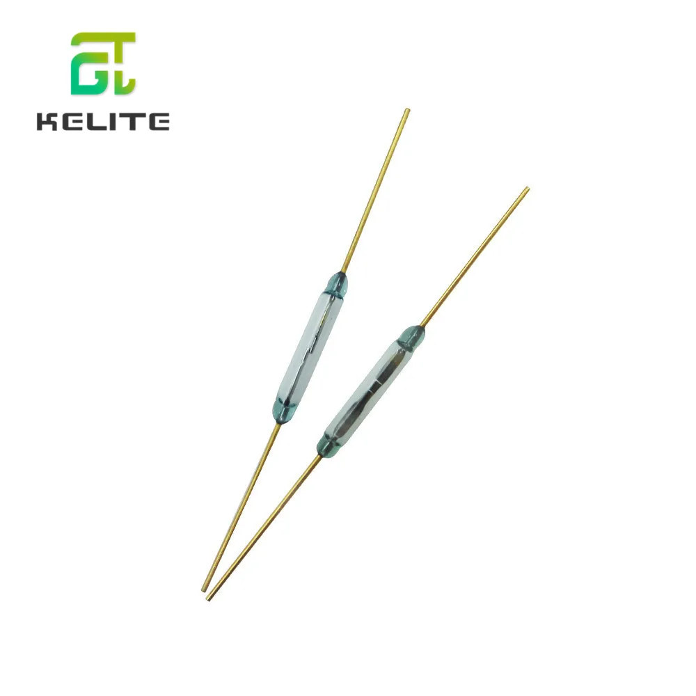 10 шт. MKA10100 герконовый переключатель 1,75x9,5 мм, зеленое стекло, нормально открытый контакт для датчиков