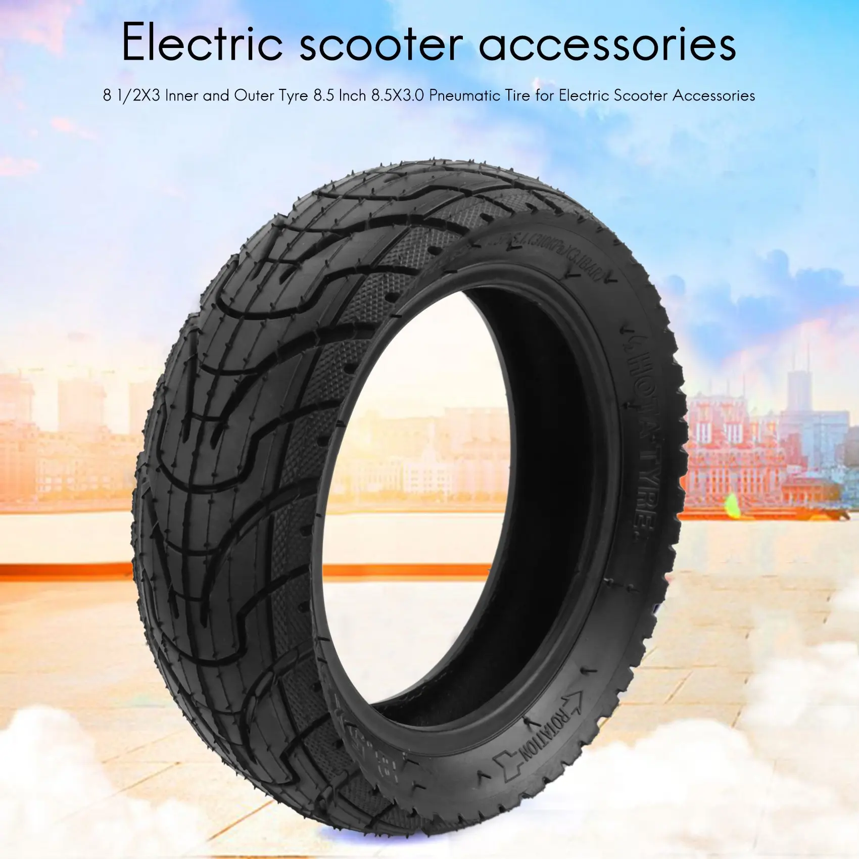 

A73Q-8 1/2X3 Inner And Outer Tyre 8.5 Inch 8.5X3.0 Pneumatic Tire For Electric Scooter Accessories