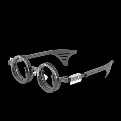 Montura de prueba profesional para gafas, montura de optometría, pata de lente ajustable para múltiples alumnos, medición de distancia ocular, 3 lentes