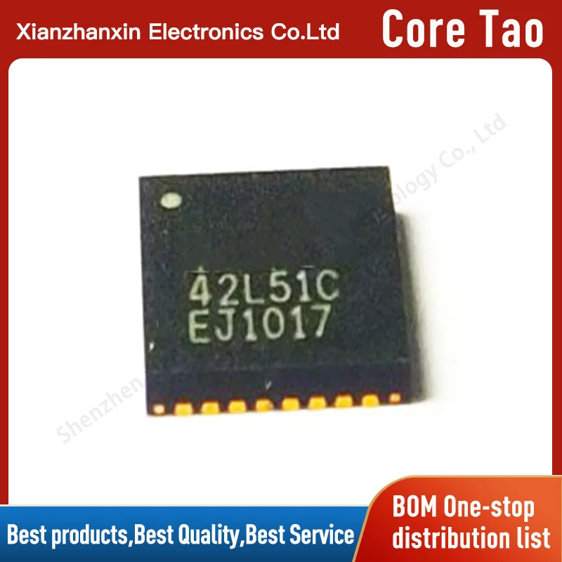 

1pcs/lot CS42L51-CNZR CS42L51-CNZ Screen printing 42L51C QFN32 Audio codec chips in stock