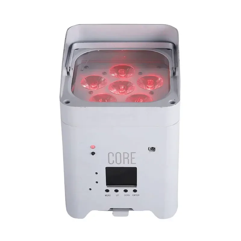 Wedding  6x18w RGBW+UV 6 in 1 led par light wireless battery  Remote Control par light