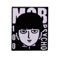 Mob Psycho 100 Enamel Pin Mobu Saiko Hyaku Kageyama Shigeo Brooch Anime Badge Jewelry Backpack Decoration