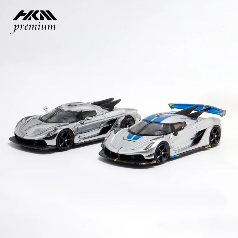 

HKM Premium 1:64 Koenigsegg Jesko Attack limited edition 999 Pagani Zonda Huayra Diecast car model Toy Christmas Gift