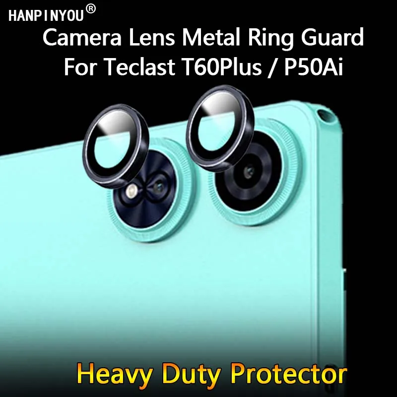 1Pack=2Rings For Teclast T60Plus / P50Ai Ultra Clear Camera Lens Protector Metal Ring Guard Tempered Glass Film Cover Shield Cap