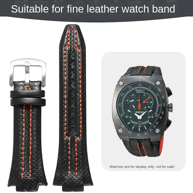 

Genuine leather watch strap suitable for Seiko SNL029P2 021P1 SNA595P2 SNL017P1 series cowhide watch strap for men 27.15mm