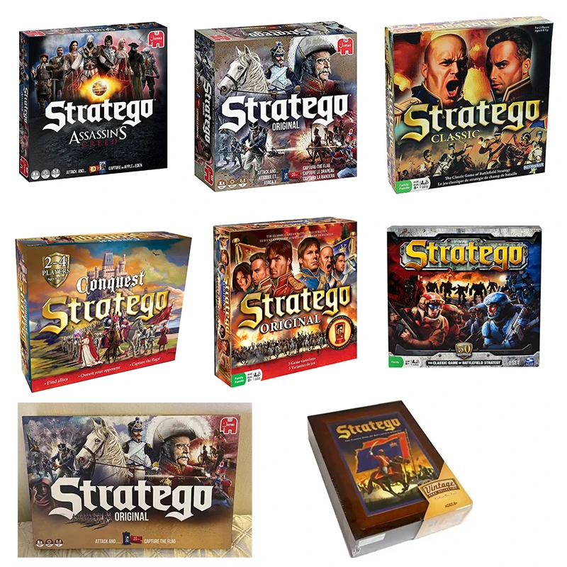 Oryginalna gra planszowa Jumbo Stratego Milton Bradley Mysterium Gra rodzinna Gra nocna Rozrywka Gra imprezowa Family Collectio