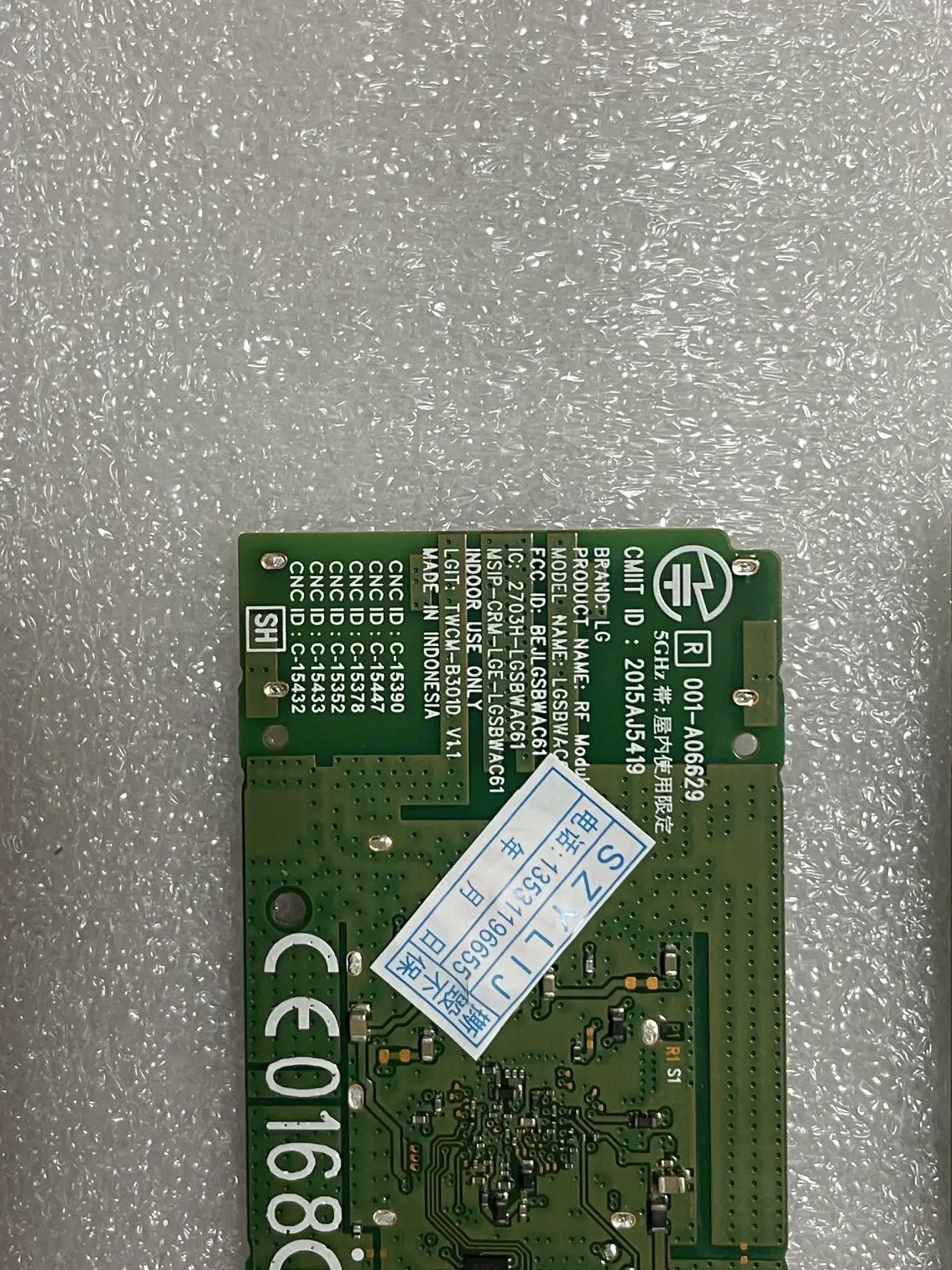 Original 70UW340 wireless module 001-A06629 LGSBWAC61