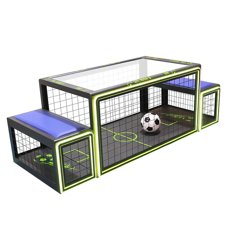 Playing football machine sports games under the table for two