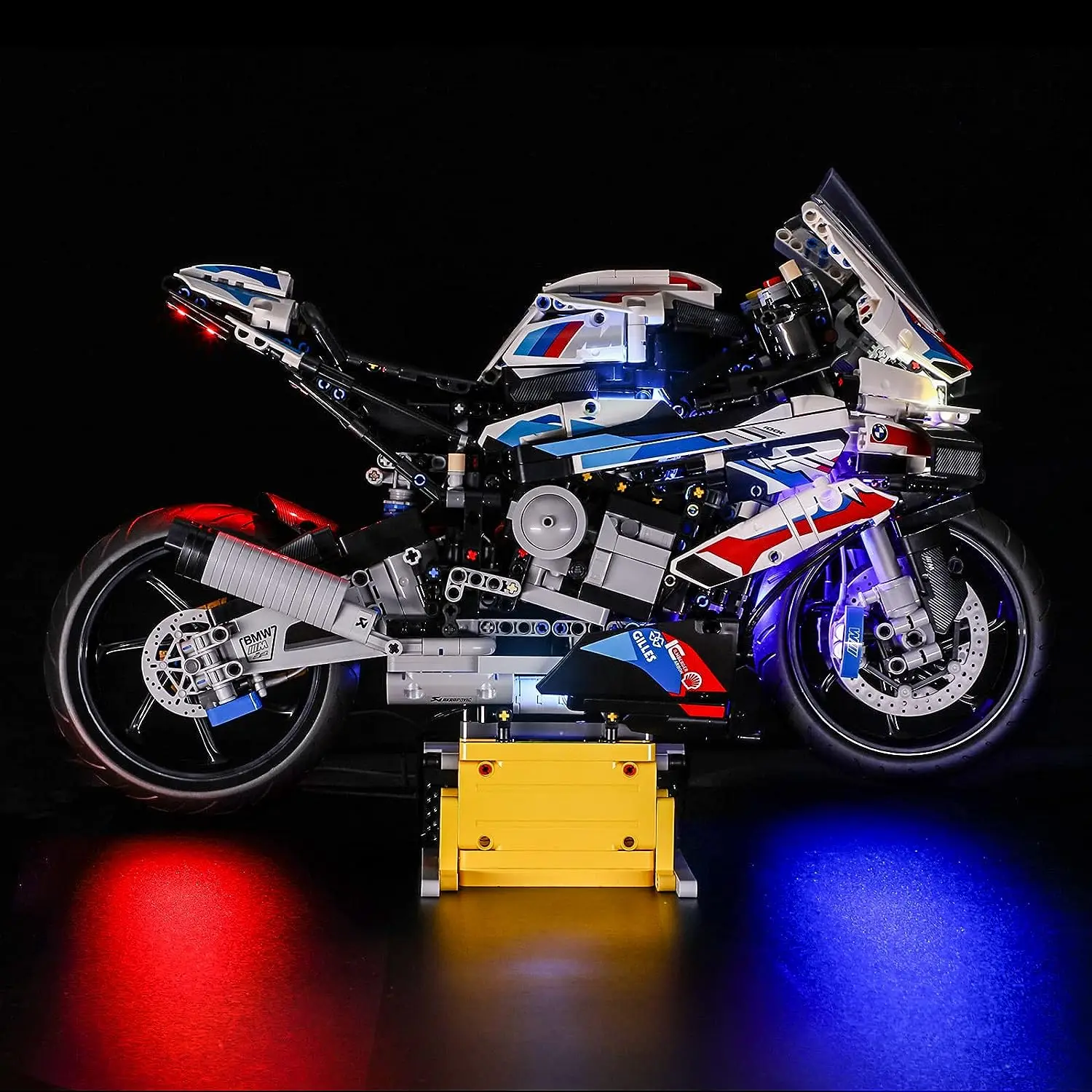 Hprosper Led Licht Voor Technic 42130 Bmw M 1000 Rr Motorfiets Decoratieve Lamp Met Accubak (Exclusief Lego Bouwstenen)