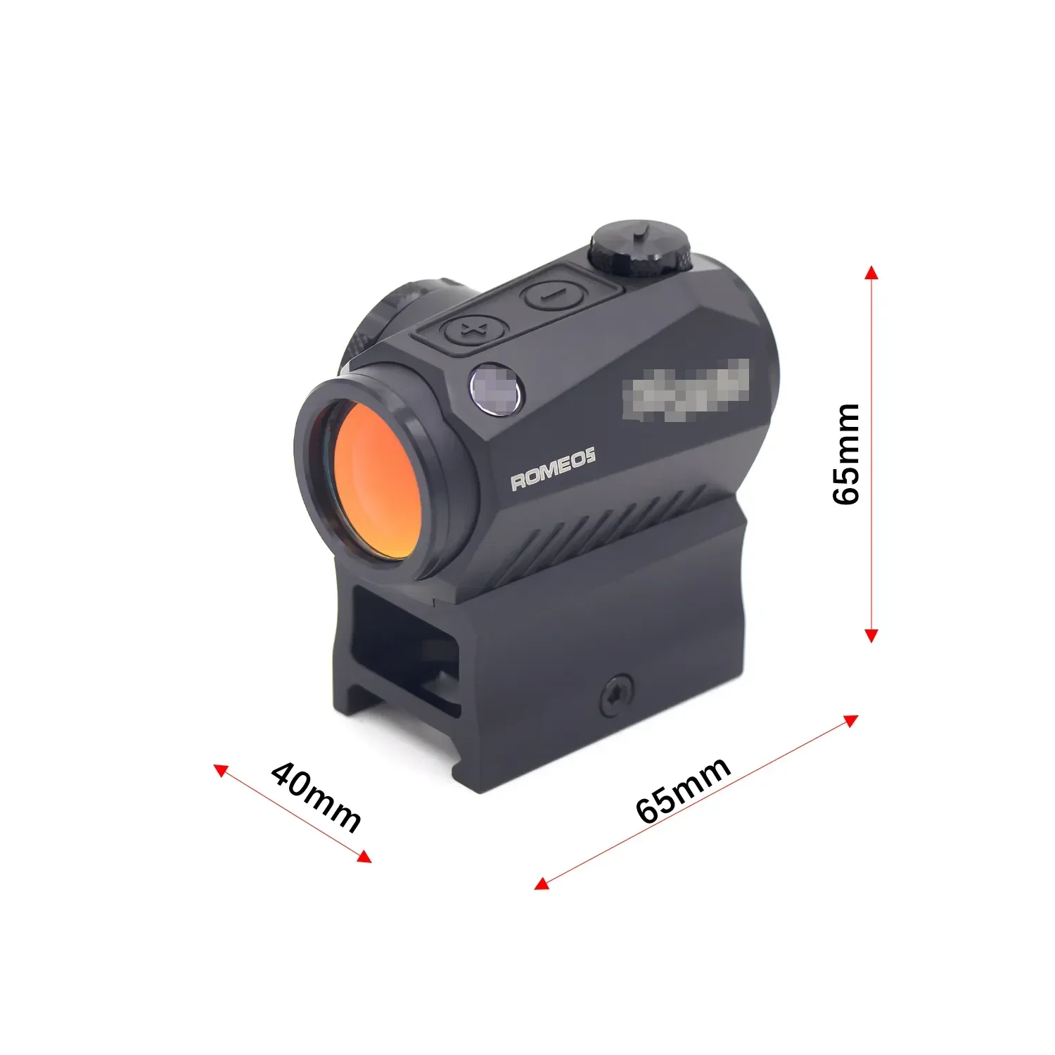 Imagem -05 - Compact Moa Red Dot Sight para Caça à Prova de Choque Preto Airsoft 1x20 mm 1x20 mm para Venda