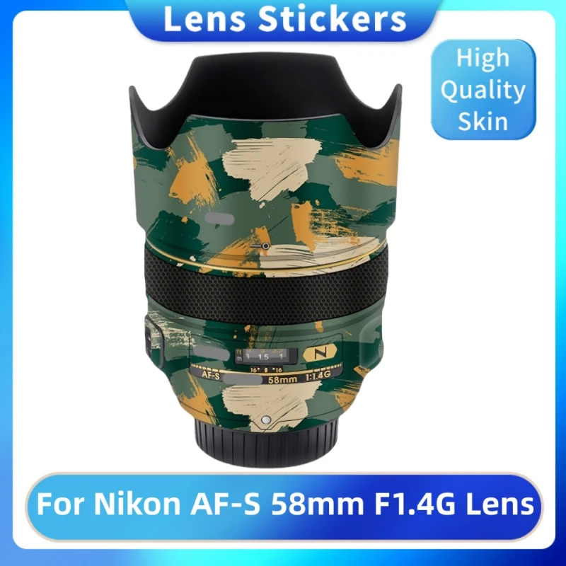 Sticker Huid Voor Nikon AF-S 58Mm F 1.4G Camera Lens Sticker Vinyl Wrap Film Jas Voor Nikkor 58 1.4 1.4G F1.4 F/1.4G F/1.4G