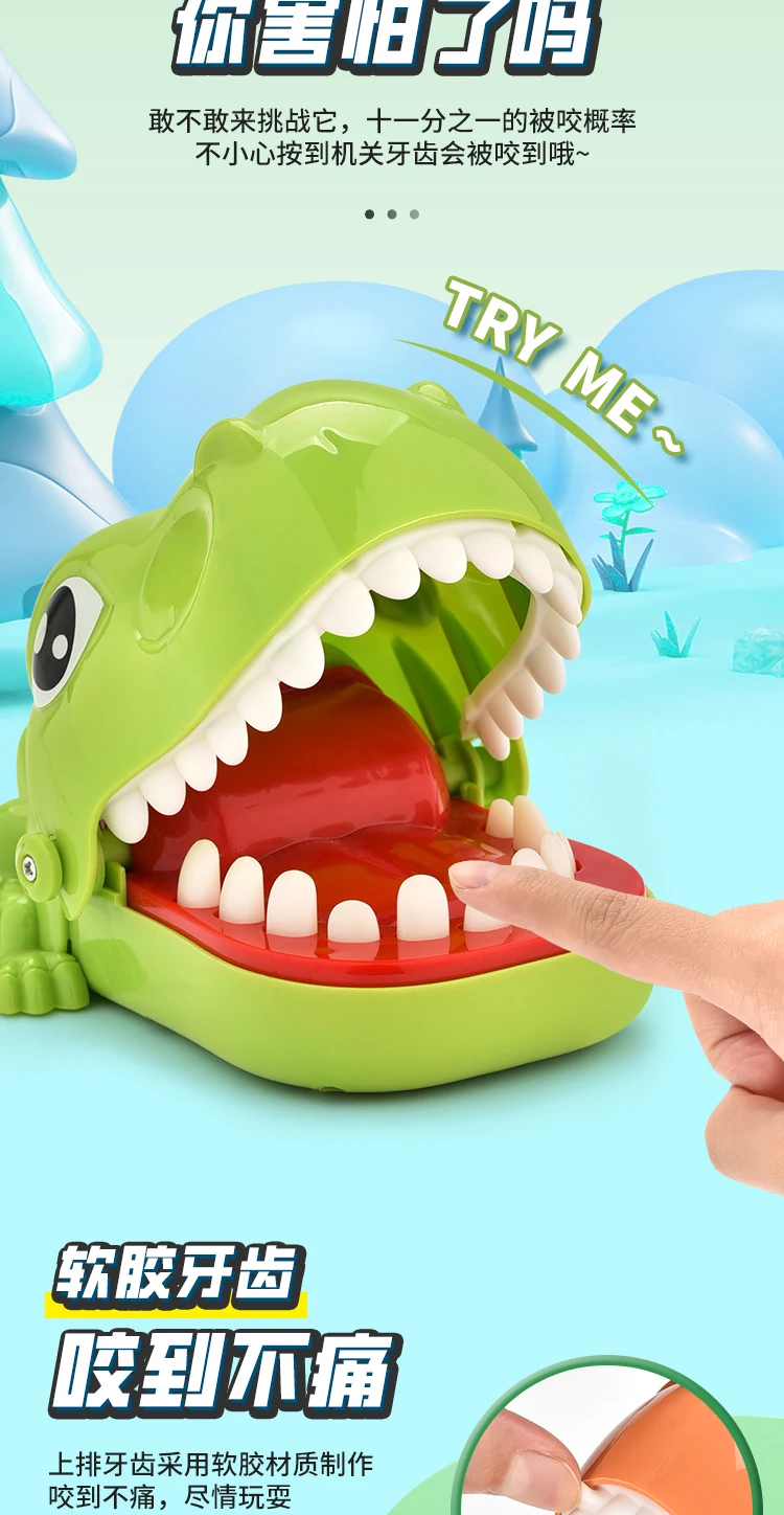 Interactieve Finger-Bitting Prank Toy Series - Shark en Crocodile Finger Trap Gag Toy, leuk voor kinderen