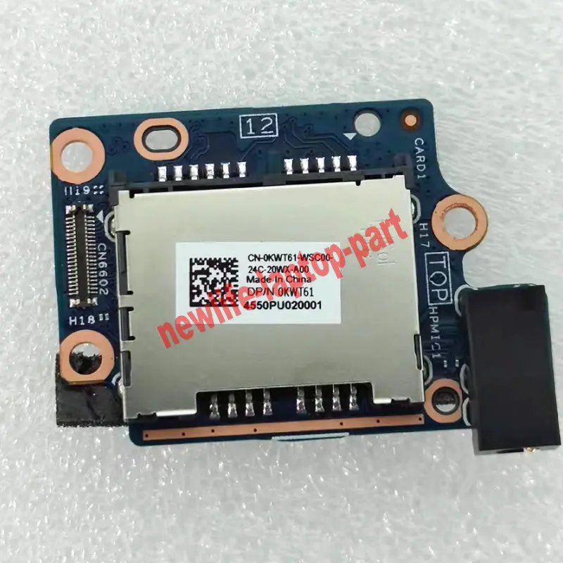 

Original For DELL XPS 17 9710 Precision 5760 AUDIO SD Smart Card Reader IO Board 0KWT61 KWT61 Free Shipping