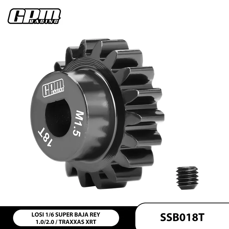 GPM硬化鋼 # 45 モーターギア LOS252079 18T /19T/20T トラクサス 1/6 XRT 8S LOSI 1/6 スーパーバハレイ GVM
