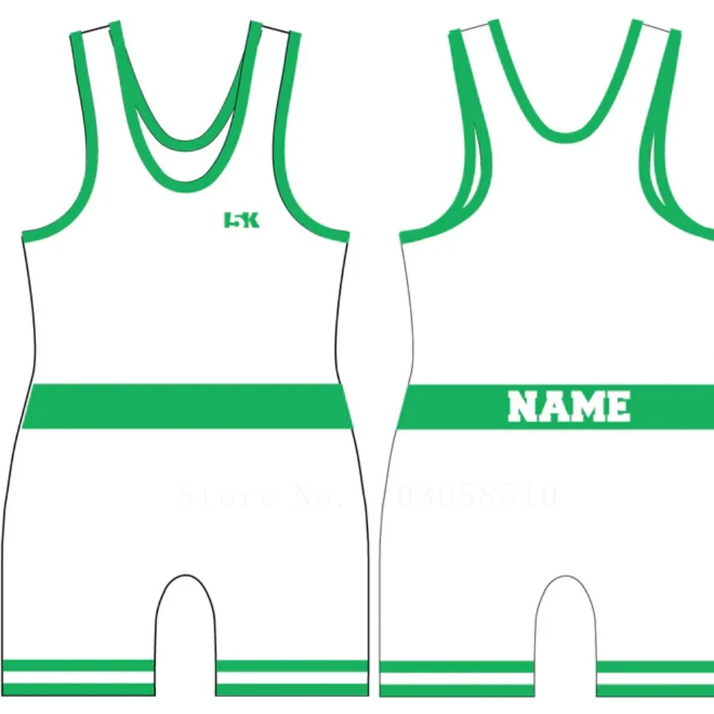 New Men's Wrestling Singlets One-Piece Fitness Undershirts Powerlifting Swimwear Sport Clothing Pro Team Weightlifting Bodysuits