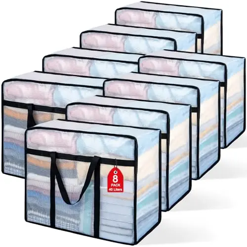 8 Pack Clear Blanke…