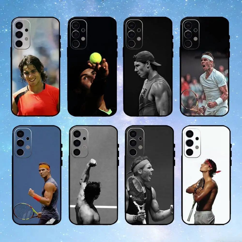 

R-Rafael Nadal-ll Phone Case For Samsung S25,24,23,22,30,21,10,9,Ultra,Plus,FE 5G Black Soft Case