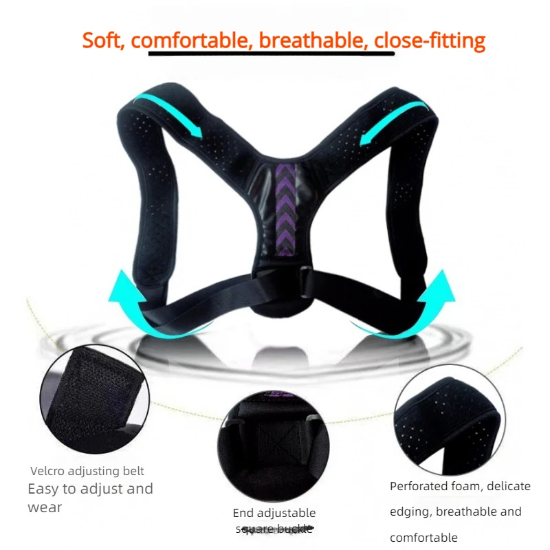 Posture Corrector Upper Back Brace Comfortable Breathable Back Supporter Shoulder Neck Pain Relief Hunchback Hump Correction