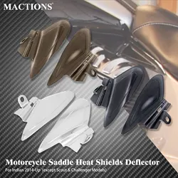Motorcycle Air Heat Deflector Reflective Engine Saddle Shields For Indian Vintage Chief Chieftain Roadmaster Dark Horse 2014-Up