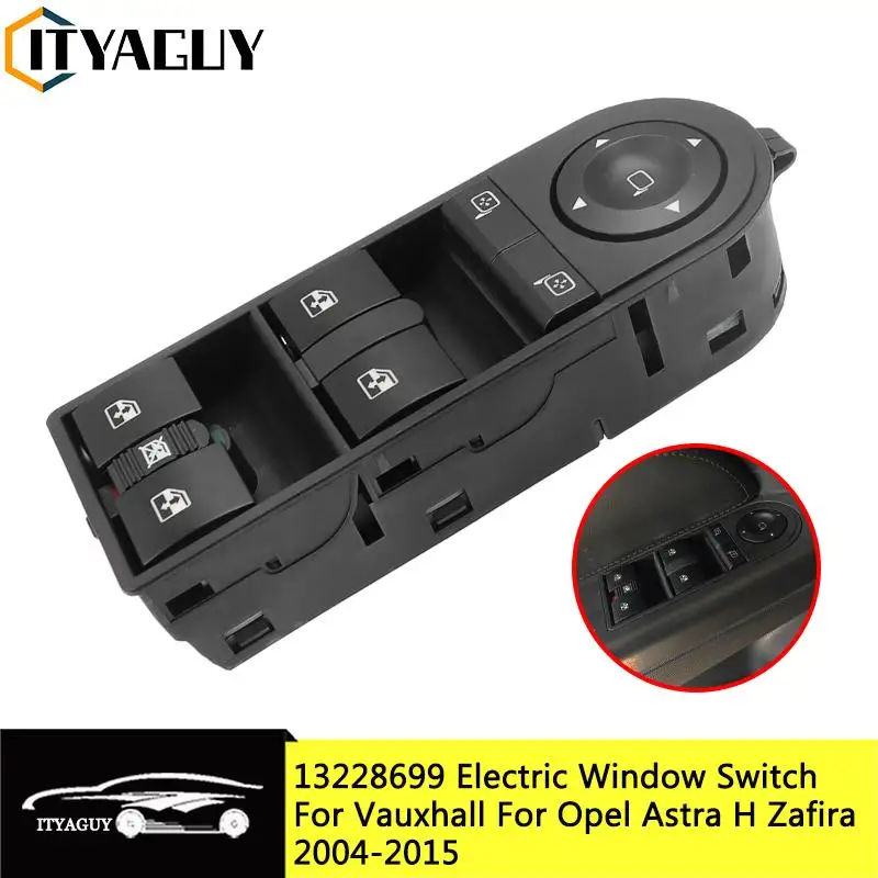 13228699 13215153 Front Left Electric Control Master Power Window Switch For Vauxhall For Opel Astra H Zafira B Kombi 2004-2015