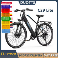 DUOTTS C29 Lite Electric Bike 250W Motor 36V13AH Dual Disc Brakes 25km/h Electric Bicycle,27.5 Inch Tire City Commuter Ebike