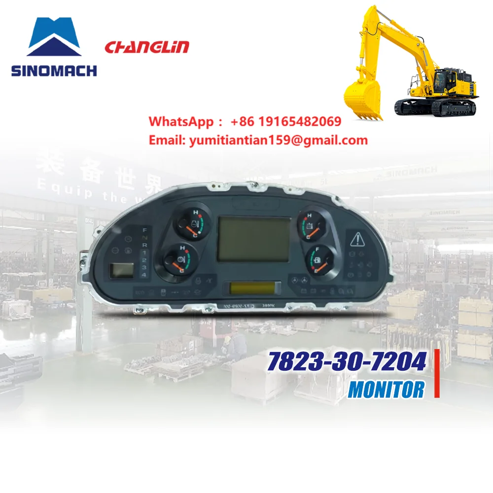 Multifunction LCD Monitor 7823-30-7204 Excavator Instrument Panel Display for Komatsu Construction Machinery