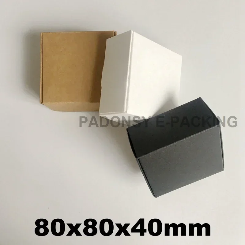 

8*8*4cm Kraft Paper Boxes Gift Box ECO Friendly Carton Packaging Cardboard Box for Small Boutique Business