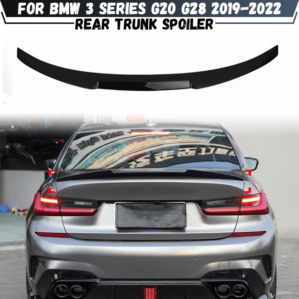 M4 Style Car Rear Trunk Roof Spoiler Wings For BMW 3 Series G20 G28 2019-2022 330i 330e Tail Trunk Wing Top Spoiler Wing