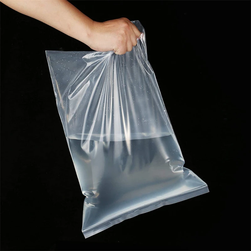 100/1000pcs Thicken Zipper Sealed Bags Clear Plastic Storage Bag for Small Jewelry Food Packing Reclosable Zippers Sealing Pouch