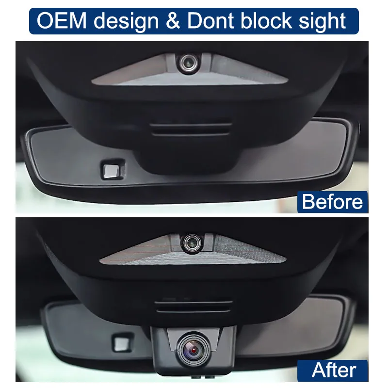Mrec Dash Cam 4K Wifi Front and Rear Dual Camera for Volvo XC90 T5 T6 T8 D5 2016 2017 2018 2019 2020 2021 2022 2023 2024 2025
